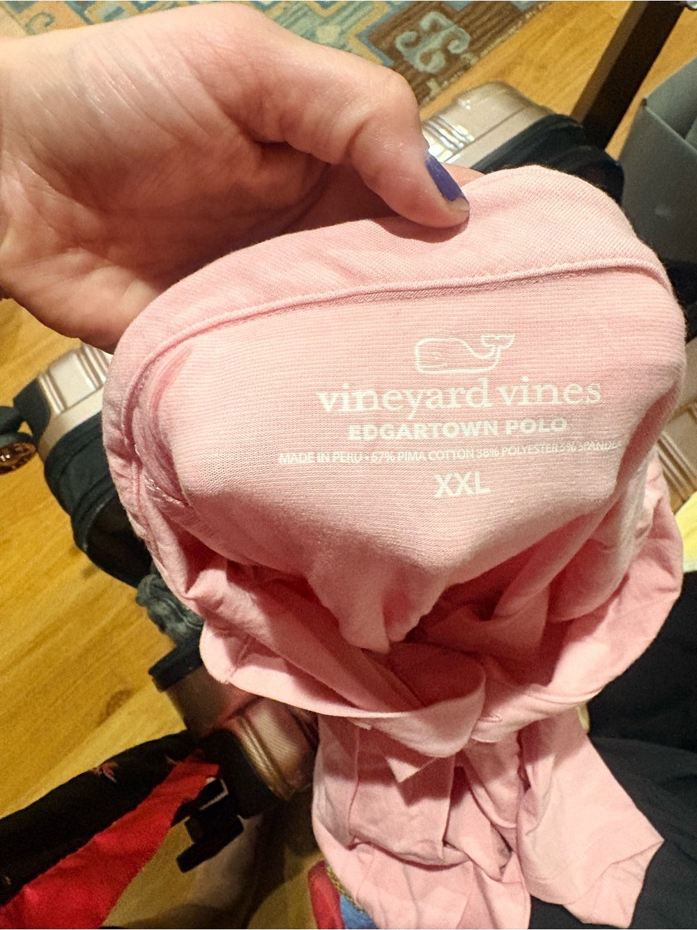 Vineyard Vines Pink Edgartown Polo Tee